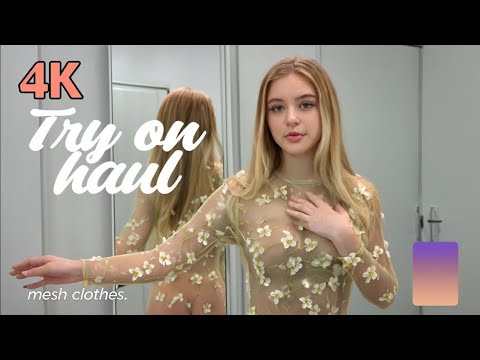 4k shein try on haul lingerie 2025 |micro bikini see through/ transparent lingerie fashion trend  04