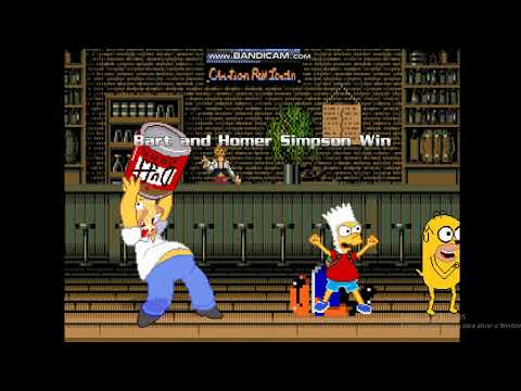 Augusto Mugen Battle #129 - Robo and Mobo vs Bart Simpson and Homer Simpson