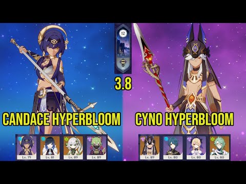(F2P) HYPERBLOOM IMPACT! C3 CANDACE, C0 CYNO Hyperbloom | 3.8 Spiral Abyss Floor 12 | Genshin Impact
