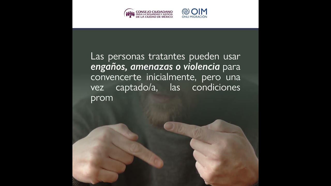¿Sabes cómo opera la trata de personas?