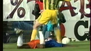 Franck Sauzée, but sur penalty MHSC FCNA 1996