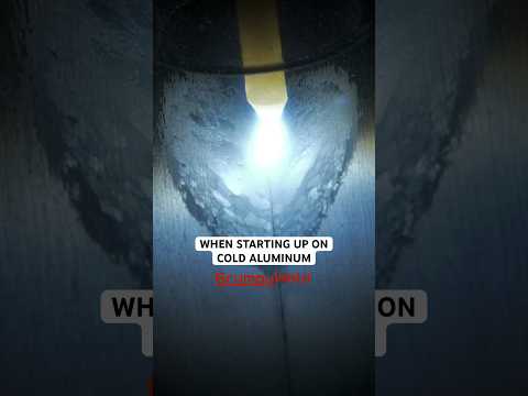 Wait for the puddle | tig welding aluminum for beginners #tigwelding #aluminum