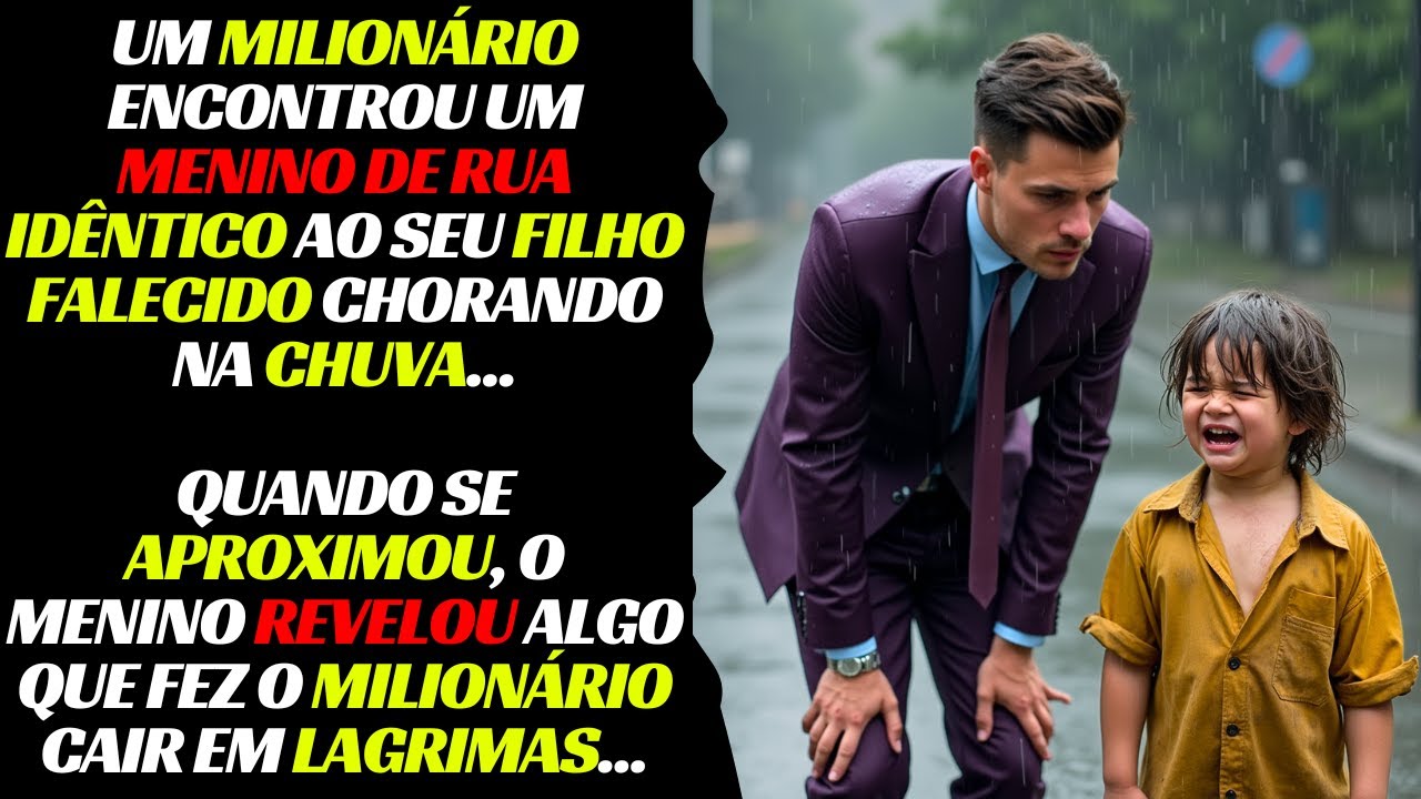 UM MILIONÁRIO ENCONTROU UM MENINO DE RUA IDÊNTICO AO SEU FALECIDO FILHO AO SE APROXIMAR