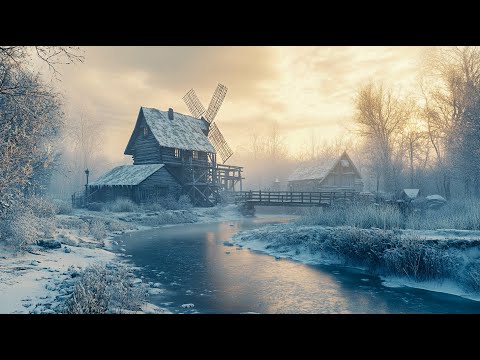 A Snow Covered Journey Through the Medieval Village – Peaceful Winter Medieval Music for Relaxation
