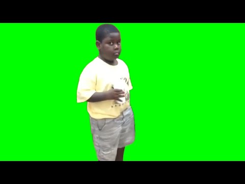 Awkward Kid Staring at Popeyes Meme (HD GREEN SCREEN)