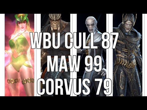 WBU Enchantress vs Cull 87 / Maw 99 / Corvus 79. — Marvel Future Fight