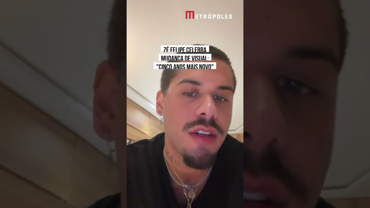 Zé Felipe celebra mudança de visual: "Cinco anos mais novo"