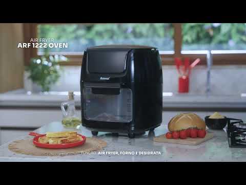 Video thumbnail of Fritadeira Elétrica sem Óleo Oven Air Fryer 12L 1700W 220V ARF1222 Amvox