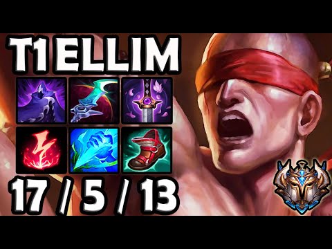 T1 Ellim LEE SIN Jungle vs KINDRED - Patch 11.3 Ranked Korea ✅