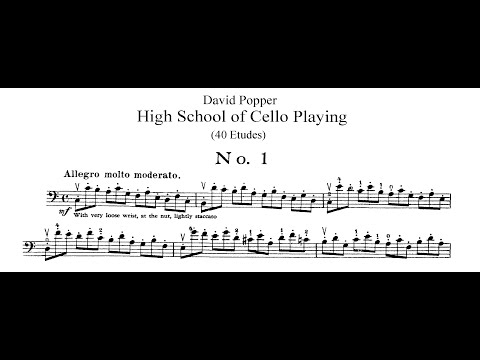 David Popper - Op.73, Hohe Schule des Violoncello-Spiels, 40 Études