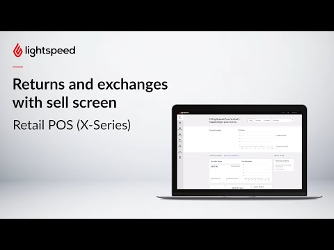 Returns and exchanges with sell screen