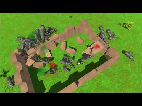HUMAN CAMP vs SPIDER INVASION (Animal Revolt Battle Simulator)