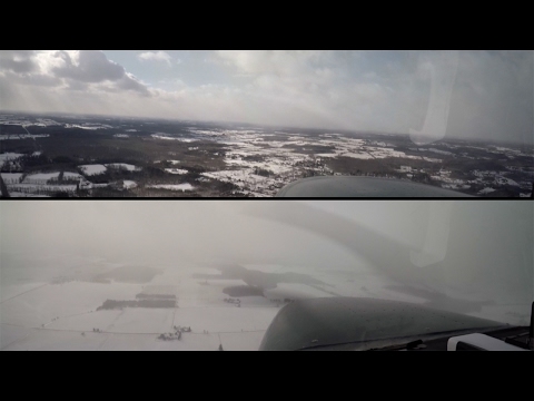 Storm Chasing in a Cessna: Lake Effect Snow Squalls VFR to IMC Risk + Avoidance - Flight VLOG