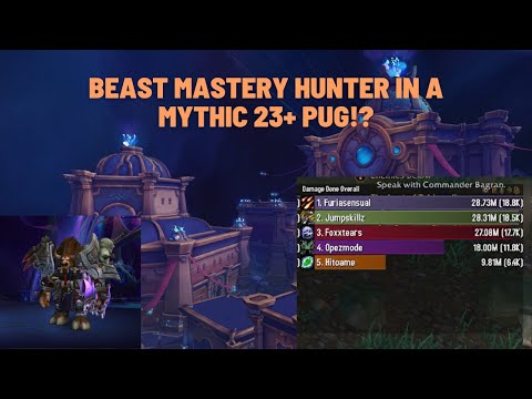 Beast Mastery Hunter In A Mythic 23+ Pug Tazavesh Gambit?! 9.2.5 WoW Shadowlands