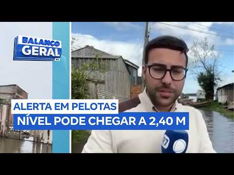 Pelotas: Canal São Gonçalo ultrapassa cota de atenção e famílias deixam a região