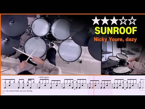 [Lv.07] Sunroof - Nicky Youre, dazy (★★★☆☆) Drum Cover with Sheet Music