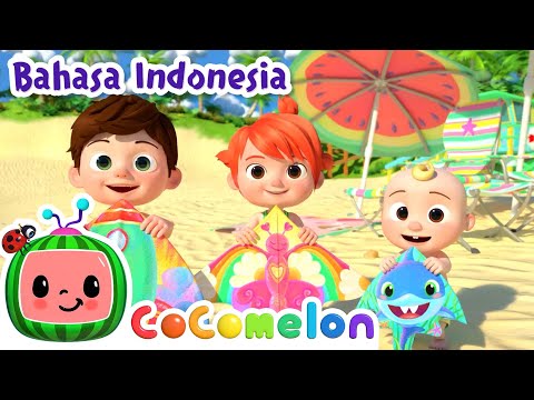 Lagu Pantai | CoComelon Bahasa Indonesia - Lagu Anak Anak
