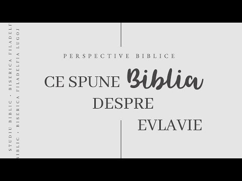 Perspective Biblice • Ce spune Biblia despre evlavie