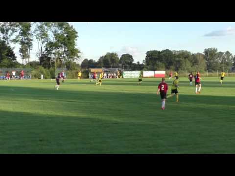 24.8.2016 KS Czarni Rudzienice - KKS Warmia Olsztyn (1:1) - czerwona kartka Czarni (Suchocki)