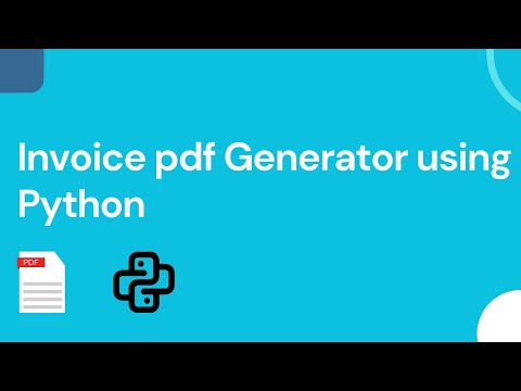 python pdf generator | automation using python | invoice generator using python #automation
