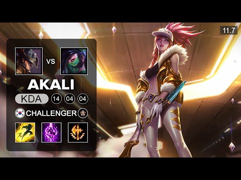Showmaker Akali Mid vs Twisted Fate - KR Challenger Patch 11.7
