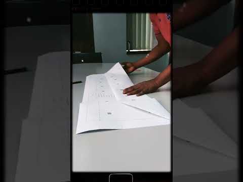 How to fold A1 sheet to A4