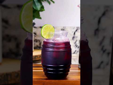 How to Make Agua Fresca De Jamaica con Limon 🍋 #shorts