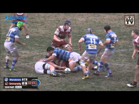 2015 NHRU Round 13 Premier 1 Highlights   Wanderers v University