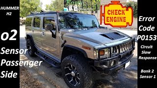 How To Install Oxygen o2 Sensor Passenger Side on HUMMER H2 | Code P0153