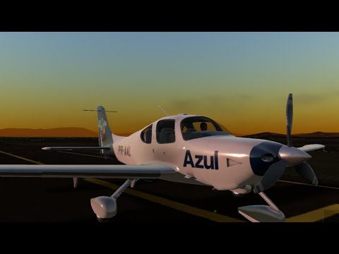 voo ponte aerea  São Paulo Congonhas-CGH Rio de Janeiro Santos Dumont-SDU CIRRUS SR22 AZUL