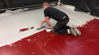 Prime Solutions Flooring Services - epoxy SL being laid
