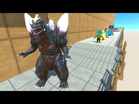 SPACE GODZILLA DEATH CLIMB - Animal Revolt Battle Simulator