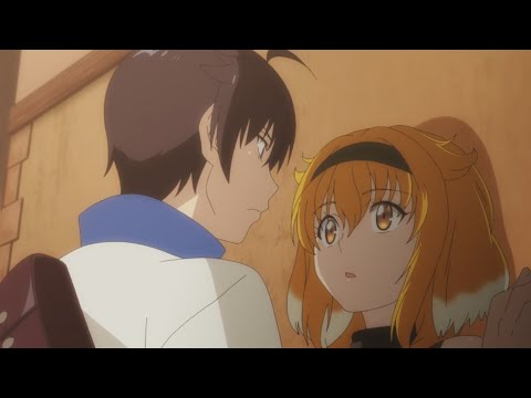 Michio pushes Roxanne against the wall || Isekai Meikyuu de Harem wo Episode 6