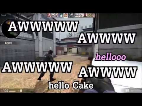 SovietWomble Cake says hello/Nep says Im peeking banana