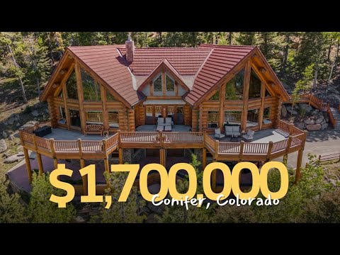 Inside a Conifer Co Luxury Log Home  - You Won't Believe The Views!