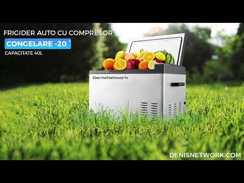Video: frigider auto 40L cu compresor DenisNetwork