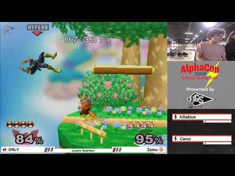 ORLY (Captain Falcon) vs Zamu (Fox) - Alphacon 2018 Loser's Quarters