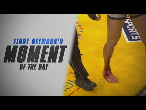 Ninja Rua Wins Due to Cut on Leg at Cage Rage 21 | #TBT Moment of the Day
