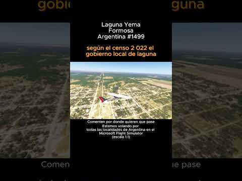 Laguna Yema, Formosa desde el Microsoft Flight Simulator #lagunayema #formosa #msfs #argentina