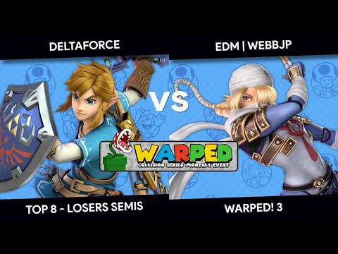 WARPED! 3 - Deltaforce (Link) vs WebbJP (Sheik) - Top 8 - Losers Semis