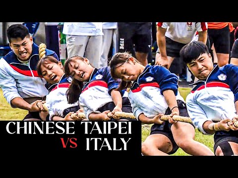 Tug of War 😲 Chinese Taipei Couldn’t Win! | Italy’s Power Pull | World Games 2025 | 580Kg mixed