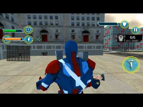 Flying Robot Captain Hero City Survival Mission - Gameplay