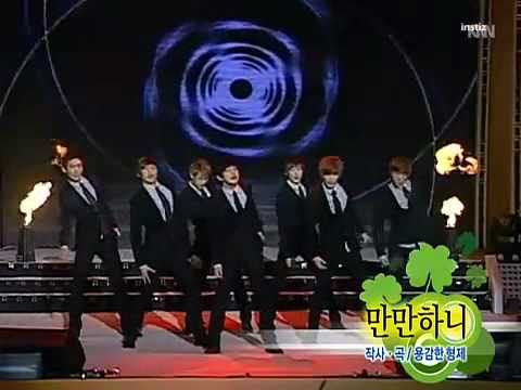 110402 U-Kiss - Am I That Easy (Man Man Ha Ni), LIVE @ Lotte Giants