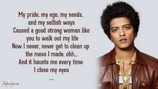 Bruno Mars   -  When I Was Your Man    Lyrics
