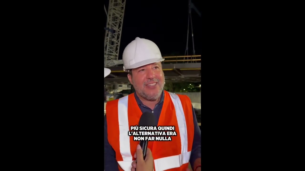 SALVINI MOSTRA IL CANTIERIE DI FIRENZE: "VARO DEL NUOVO PONTE PER TRENI PIÙ VELOCI E SICURI"
