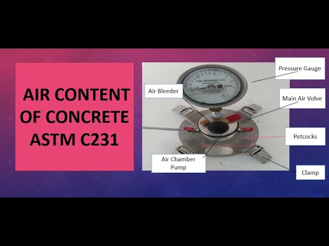 Air Content Test of Concrete ASTM C231 AASHTO T-152