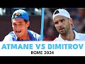 Grigor Dimitrov vs Terence Atmane Highlights | Rome 2024