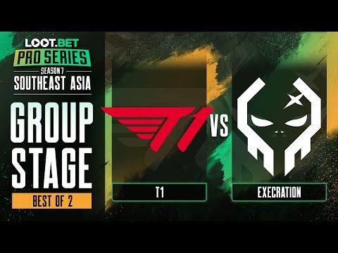T1 vs Execration Game 1 - Pro Series 7 SEA: Group Stage w/ Ares & Black^