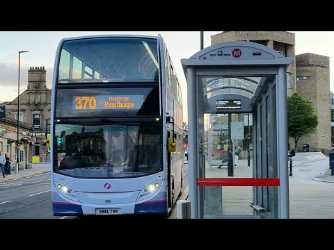 *Rare appearance* SN14 TVK 33880 ADL Enviro400 First Halifax working 370 in Huddersfield 25/6/2022