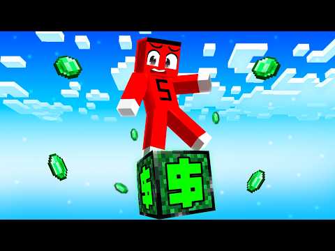 SAMET TEK BLOK'ta ZENGİN OLUYOR !! - Minecraft